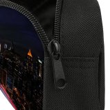 yanfind Pencil Case YHO Zac Ong Black Dark York City Night Cityscape City Lights Timelapse Night Zipper Pens Pouch Bag for Student Office School