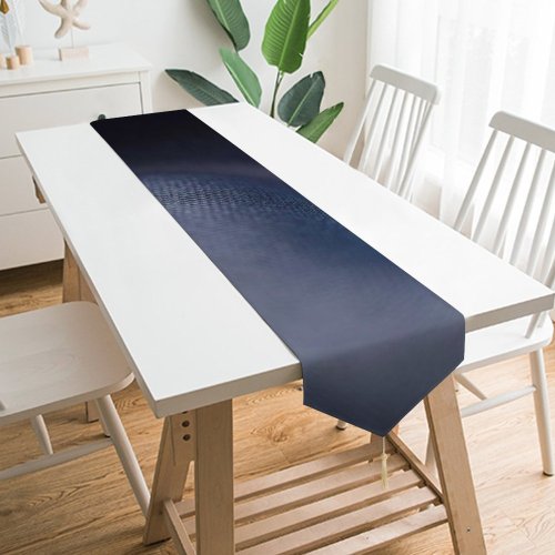 Yanfind Table Runner Blur Focus Dark Shiny Softness Depth Velvet Smooth Field Crease Indentation Silk Everyday Dining Wedding Party Holiday Home Decor