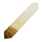 Yanfind Table Runner Golden Images Pentax Land Fog Spring Vineyard Vineyards Landscape Hills Outdoors Tree Everyday Dining Wedding Party Holiday Home Decor