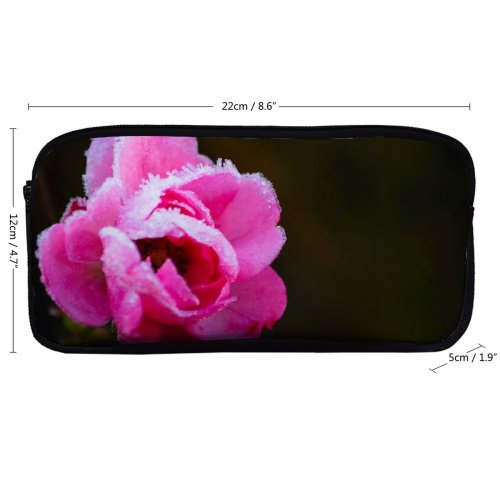 yanfind Pencil Case YHO Winter Frozen Frost Spring Icey Autumn Sad Sorrow Frosty Sorry Plant Zipper Pens Pouch Bag for Student Office School