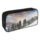 yanfind Pencil Case YHO Robin Kamp Mount Eggli Swiss Alps  Range Snow Covered Winter Snowy Zipper Pens Pouch Bag for Student Office School