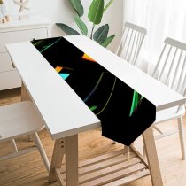 Yanfind Table Runner Meritt Thomas Dark Glass Spectrum Colorful Everyday Dining Wedding Party Holiday Home Decor
