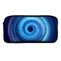 yanfind Pencil Case YHO Nour Almasri Abstract Spiral Circles Experiment Render Zipper Pens Pouch Bag for Student Office School