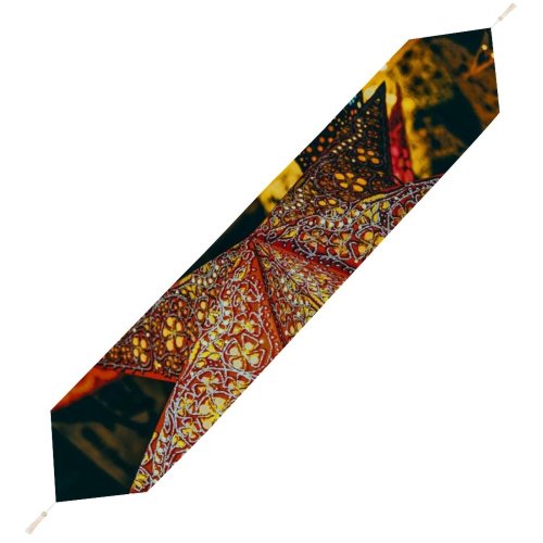 Yanfind Table Runner Black Dark Celebrations Christmas Christmas Lights Stars Christmas Decoration Dark Beautiful Everyday Dining Wedding Party Holiday Home Decor