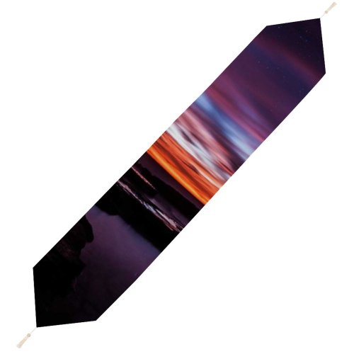 Yanfind Table Runner Andrés Nieto Porras Dark Love Couple Sunset Silhouette Together Romantic Colorful Sky Everyday Dining Wedding Party Holiday Home Decor