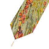 Yanfind Table Runner Jean Philippe Delobelle River Autumn Foliage Stream Savoie France Rocks Everyday Dining Wedding Party Holiday Home Decor