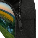 yanfind Pencil Case YHO River Countryside Landscape Sunset Horizon Trees Grass Farmland Zipper Pens Pouch Bag for Student Office School