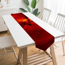 Yanfind Table Runner Space Solar Flares Fire Outer Space Blazing Galaxy Everyday Dining Wedding Party Holiday Home Decor