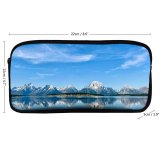 yanfind Pencil Case YHO Sharon Kehl Califano Grand Teton National Park Mountains Lake Clear Sky Sky Zipper Pens Pouch Bag for Student Office School