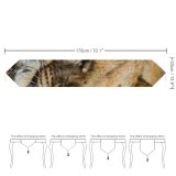 Yanfind Table Runner Tambako Jaguar Lion Cub Big Cat Young Lion Wild Predator Carnivore Everyday Dining Wedding Party Holiday Home Decor