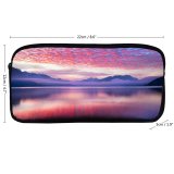 yanfind Pencil Case YHO Romain Guy Clouds Reflection Lake Mountains Landscape Scenery Fog Zipper Pens Pouch Bag for Student Office School