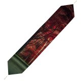 Yanfind Table Runner Hmetosche Forest Road Trees Woods Sunset Autumn Forest Dawn Pathway Scenic Everyday Dining Wedding Party Holiday Home Decor