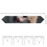 Yanfind Table Runner Cat Kitten Pet Cute Cat Portrait Fur Baby Cat Everyday Dining Wedding Party Holiday Home Decor