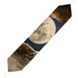 Yanfind Table Runner Moon Cave Path Tunnel Landscape Stairs Everyday Dining Wedding Party Holiday Home Decor