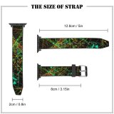 yanfind Watch Strap for Apple Watch Universe Galaxy Laser Domain Flow Light Neon Public Dynamic Wallpapers Illuminated Compatible with iWatch Series 5 4 3 2 1