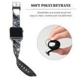 yanfind Watch Strap for Apple Watch Landscape Peak Wilderness Creative Rock Pictures Winter Cloud Outdoors Grey Snow Compatible with iWatch Series 5 4 3 2 1