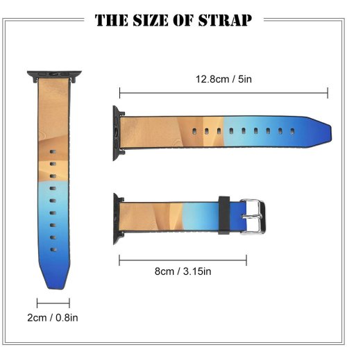 yanfind Watch Strap for Apple Watch Desert Sand Dunes Clear Sky Compatible with iWatch Series 5 4 3 2 1