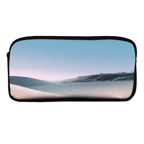 yanfind Pencil Case YHO Sand Dunes Desert Clear Sky Sunny Daylight Microsoft Zipper Pens Pouch Bag for Student Office School