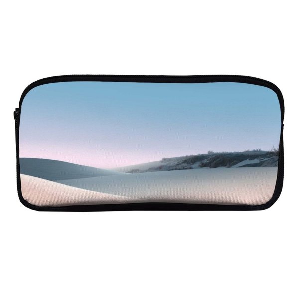 yanfind Pencil Case YHO Sand Dunes Desert Clear Sky Sunny Daylight Microsoft Zipper Pens Pouch Bag for Student Office School
