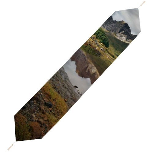 Yanfind Table Runner Scenery Range Tree Mountain Wilderness Plant Sunset Free Ground Basin Norway Everyday Dining Wedding Party Holiday Home Decor