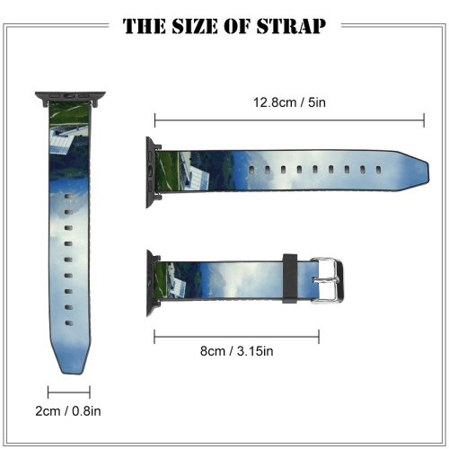 yanfind Watch Strap for Apple Watch Scenery Range Sky Slope  Activities Free Outdoors Leisure Wallpapers Images Compatible with iWatch Series 5 4 3 2 1
