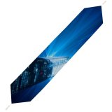 Yanfind Table Runner Otto Berkeley Light Beam Skyscraper Look Modern Architecture Building Night Light Show Everyday Dining Wedding Party Holiday Home Decor