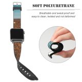yanfind Watch Strap for Apple Watch Landscape  Savanna Road  Country Pictures Ground Grassland Cloud Outdoors Compatible with iWatch Series 5 4 3 2 1