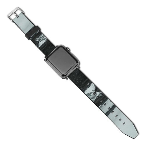 yanfind Watch Strap for Apple Watch Vehicle Pet Beach  Creative Iceland Pictures Transportation Sea Outdoors Grey Compatible with iWatch Series 5 4 3 2 1