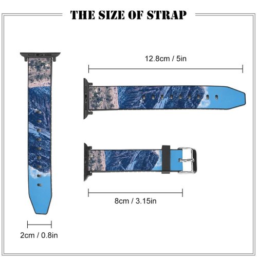 yanfind Watch Strap for Apple Watch United Landscape Peak Vegas Domain Rock Scenic Pictures Outdoors Snow Range Compatible with iWatch Series 5 4 3 2 1