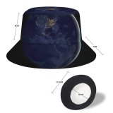 yanfind Adult Fisherman's Hat Space Black Dark Earth Night IOS Fishing Fisherman Cap Travel Beach Sun protection