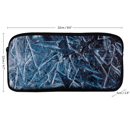 yanfind Pencil Case YHO Images Glass HQ Texture Frost Snow Wallpapers Outdoors Froze  Frosty Winter Zipper Pens Pouch Bag for Student Office School