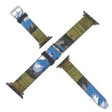 yanfind Watch Strap for Apple Watch Distance Field Hill Grass Beauty Fence Rural Plant PNG  Outdoors Compatible with iWatch Series 5 4 3 2 1
