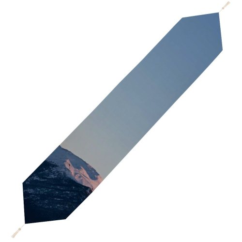 Yanfind Table Runner Landscape Peak Sunrise Horizon Font Explore Pictures Winter Outdoors Grey Snow Everyday Dining Wedding Party Holiday Home Decor