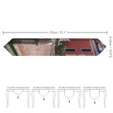 Yanfind Table Runner Boats Canal Landscape Daylight Bridge Buildings Sight Watercrafts Houses Urban River Transportation Everyday Dining Wedding Party Holiday Home Decor