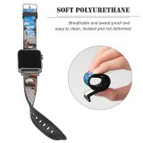 yanfind Watch Strap for Apple Watch Keyboard Spire Real  Domain Love Dog Sunset Light Architecture Ocean Compatible with iWatch Series 5 4 3 2 1