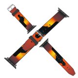 yanfind Watch Strap for Apple Watch Sunset Birds Sunrise Bird Pigeon Peace Contemplate  Colour Colours Serene Peaceful Compatible with iWatch Series 5 4 3 2 1