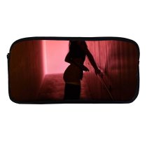 yanfind Pencil Case YHO Spotlight Sad Images Artistic Public Darkness  Wallpapers Corridor Led Neon Flooring Zipper Pens Pouch Bag for Student Office School