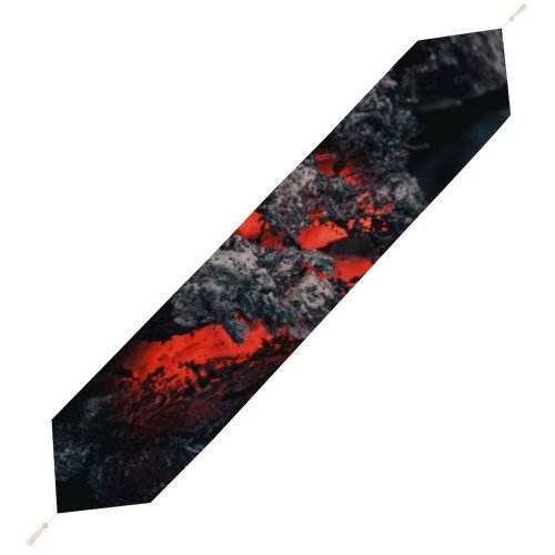 Yanfind Table Runner Eruption Fogo Domain Rock Pictures Winter Outdoors Fire Onfire Volcano HQ Everyday Dining Wedding Party Holiday Home Decor