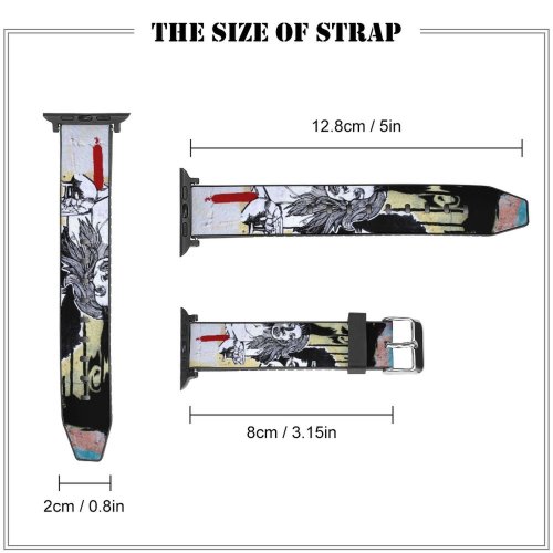 yanfind Watch Strap for Apple Watch Tech Wall Ottawa Art Street  Mural Visual Design Compatible with iWatch Series 5 4 3 2 1