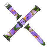 yanfind Watch Strap for Apple Watch Purple Flower Fragrant Lily Flowering Plant Petal Aquatic Sacred Lotus Family Compatible with iWatch Series 5 4 3 2 1