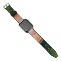 yanfind Watch Strap for Apple Watch Walkway Trail Plant Trunk Pictures Outdoors Tree Free Vegetation Hike Leaves Compatible with iWatch Series 5 4 3 2 1