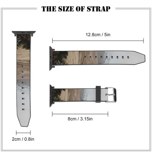 yanfind Watch Strap for Apple Watch Abies Pine Plant Domain Spruce Pictures Outdoors Grey Tree Fir Public Compatible with iWatch Series 5 4 3 2 1