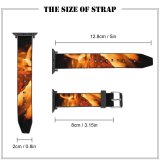 yanfind Watch Strap for Apple Watch Wallpapers Bonfire Hot Fire Burn Flame Mount Creative Images Gilboa Dark Compatible with iWatch Series 5 4 3 2 1