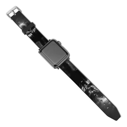 yanfind Watch Strap for Apple Watch Rowing River Oxford Sunlight Sky Tree Cloud Natural Landscape Compatible with iWatch Series 5 4 3 2 1