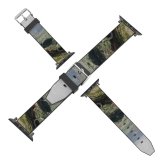 yanfind Watch Strap for Apple Watch Landscape Forest Wilderness River West Canyon Slope Valley Pictures Outdoors Grey Compatible with iWatch Series 5 4 3 2 1