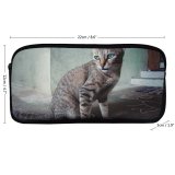 yanfind Pencil Case YHO Lovely Kitty Images Pet  Manx Wallpapers Decor Abyssinian Free Blueish Pictures Zipper Pens Pouch Bag for Student Office School
