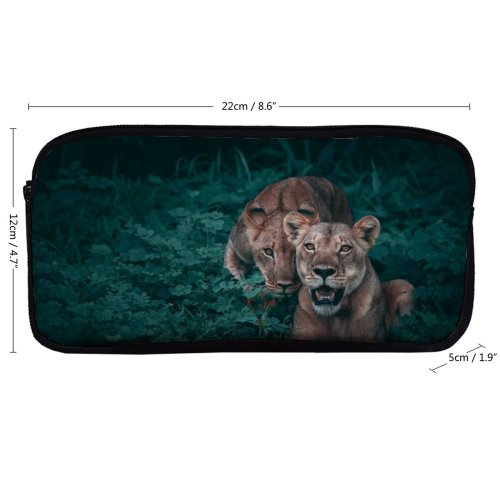 yanfind Pencil Case YHO Images Cub Pair Grass Wildlife Wallpapers Chobe  Hunt   Lioness Zipper Pens Pouch Bag for Student Office School