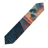 Yanfind Table Runner Backlit Skyscape Clouds Sunset Landscape Evening Travel Walkway Light Beach Sun Sunrise Everyday Dining Wedding Party Holiday Home Decor