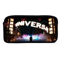 yanfind Pencil Case YHO Universal Images Night Mist Word Globe Singapore Outdoors Fountain Urban Stock Free Zipper Pens Pouch Bag for Student Office School