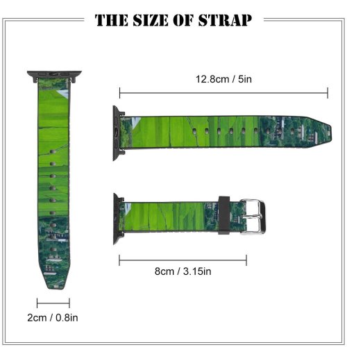 yanfind Watch Strap for Apple Watch Rural Countryside Plant Tent Farm PNG Grassland Outdoors Vegetation Bhutan Land Compatible with iWatch Series 5 4 3 2 1